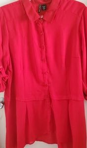 Love Ari red blouse